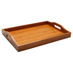 Поднос с ручками 40*27,8*5,5см, бамбук BRAVO